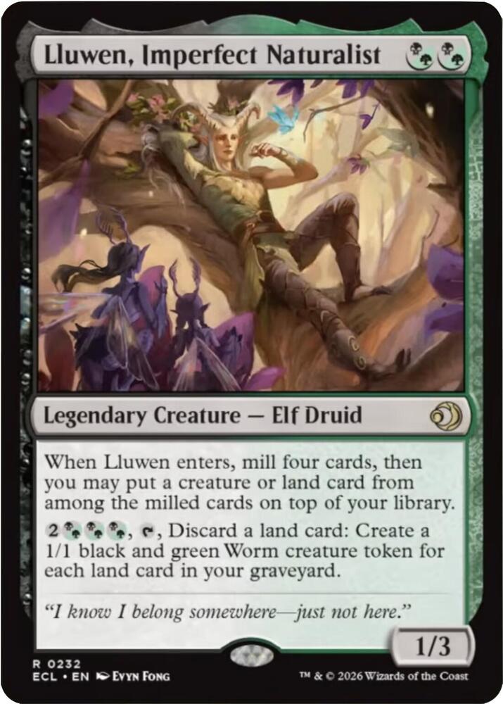 Lluwen, Imperfect Naturalist [Lorwyn Eclipsed] 232
