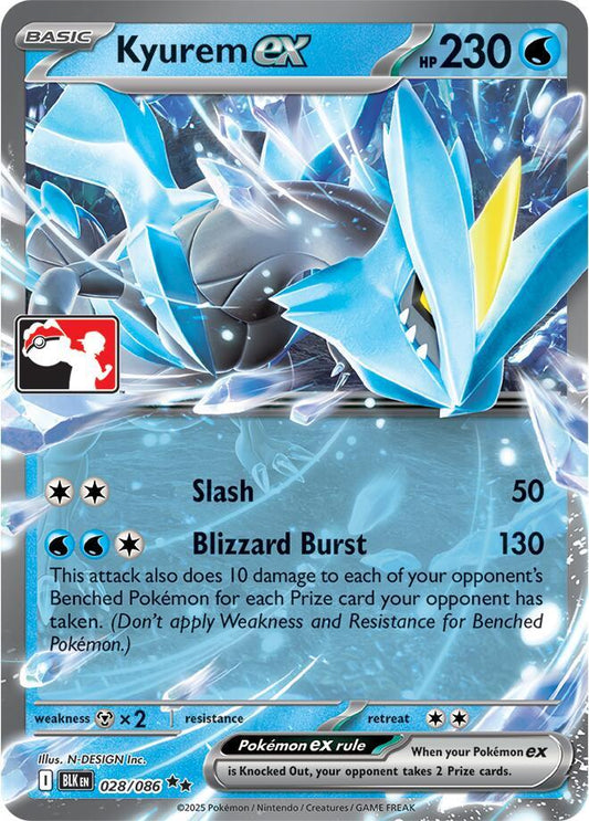 Kyurem ex - 028/086 [Prize Pack Series Cards] 028/086