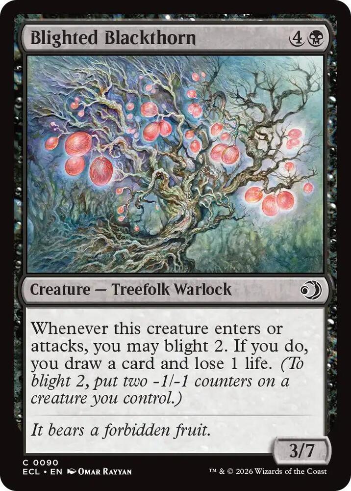 Blighted Blackthorn [Lorwyn Eclipsed] 90