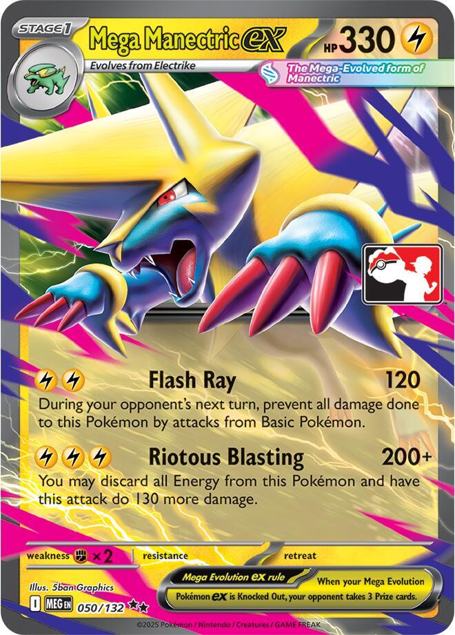 Mega Manectric ex - 050/132 [Prize Pack Series Cards] 050/132