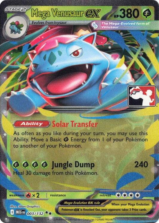Mega Venusaur ex - 003/132 [Prize Pack Series Cards] 003/132