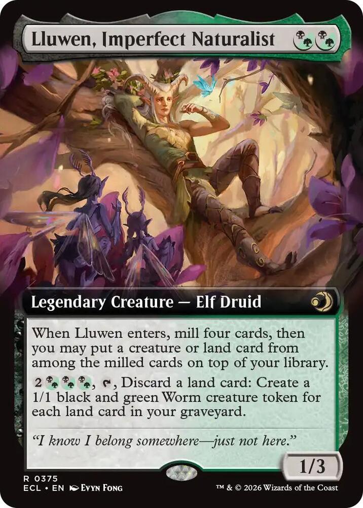 Lluwen, Imperfect Naturalist (Extended Art) [Lorwyn Eclipsed] 375