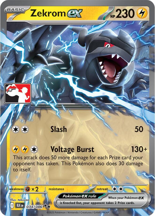 Zekrom ex - 034/086 [Prize Pack Series Cards] 034/086