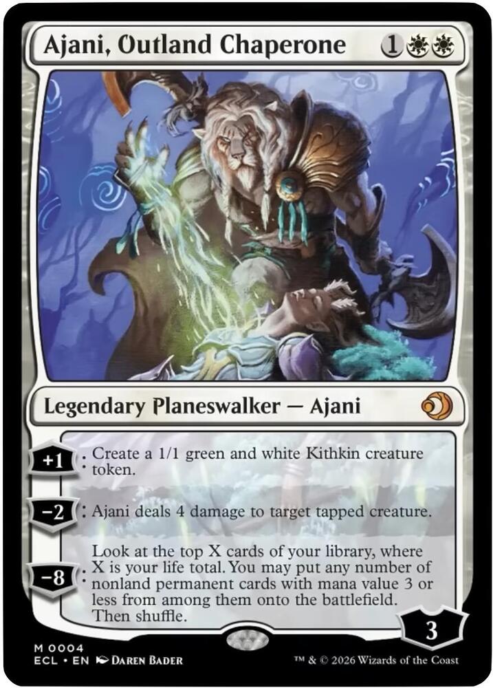 Ajani, Outland Chaperone [Lorwyn Eclipsed] 4