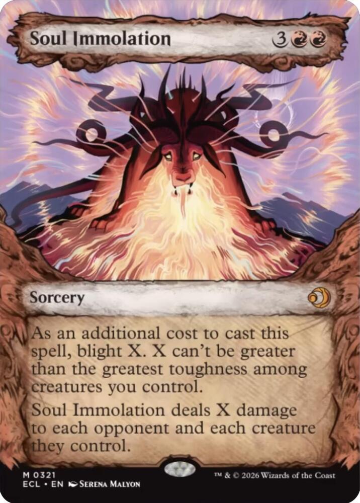 Soul Immolation (Showcase) [Lorwyn Eclipsed] 321
