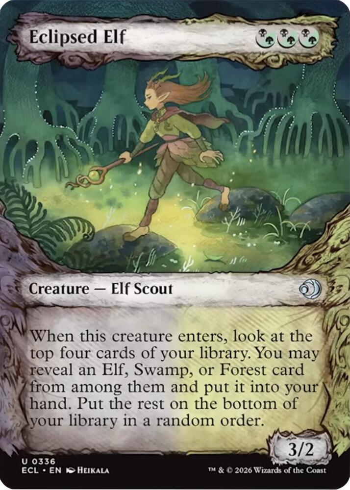 Eclipsed Elf (Showcase) [Lorwyn Eclipsed] 336