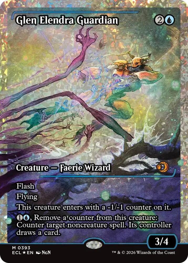 Glen Elendra Guardian (0393) (Showcase) (Fracture Foil) [Lorwyn Eclipsed] 393