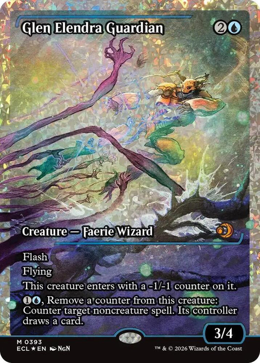 Glen Elendra Guardian (0393) (Showcase) (Fracture Foil) [Lorwyn Eclipsed] 393