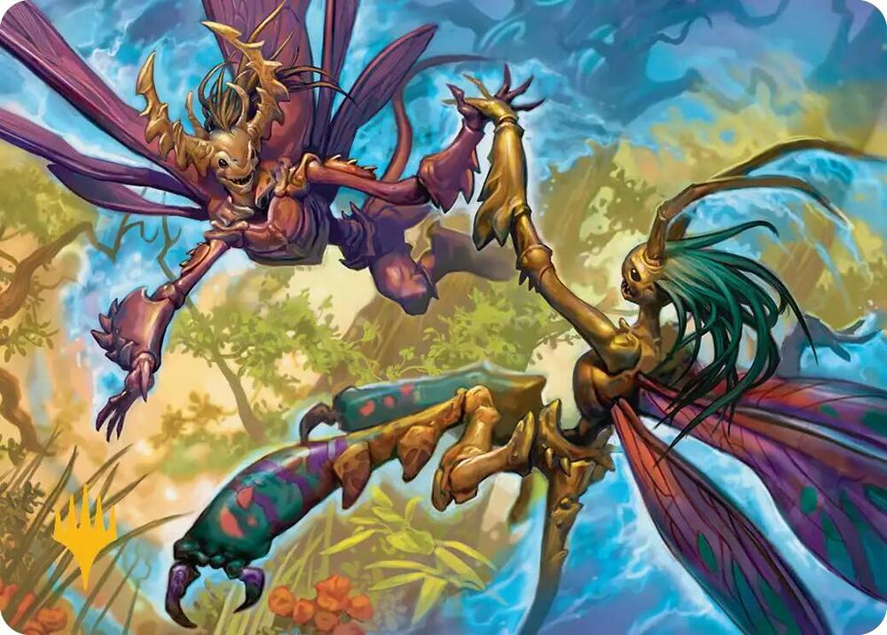 Illusion Spinners Art Card (Gold-Stamped Planeswalker Symbol) [Art Series: Lorwyn Eclipsed] 8