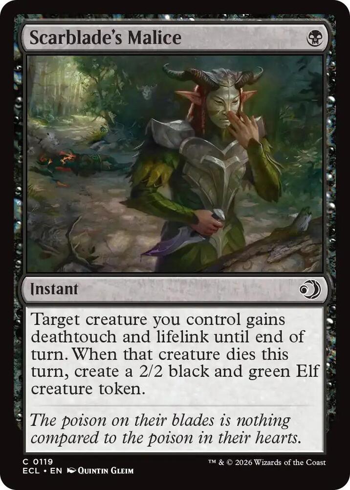 Scarblade's Malice [Lorwyn Eclipsed] 119