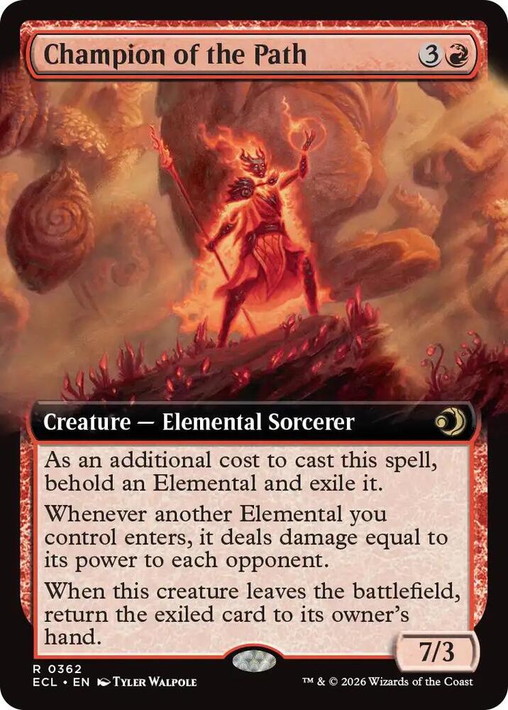 Champion of the Path (Extended Art) [Lorwyn Eclipsed] 362