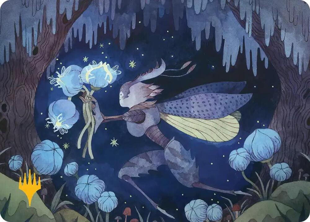 Bitterbloom Bearer Art Card (Gold-Stamped Planeswalker Symbol) [Art Series: Lorwyn Eclipsed] 38
