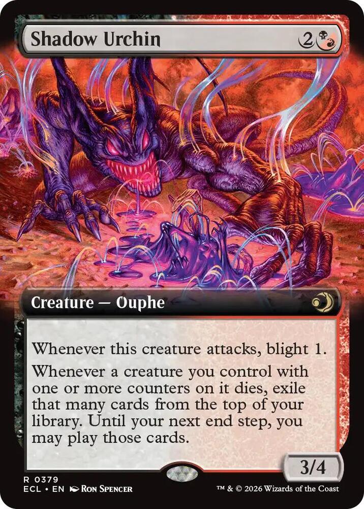 Shadow Urchin (Extended Art) [Lorwyn Eclipsed] 379