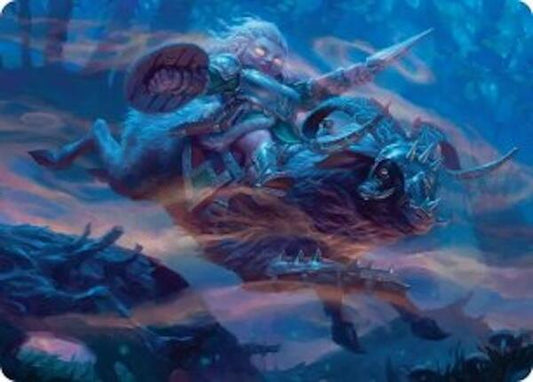 Bristlebane Outrider Art Card [Art Series: Lorwyn Eclipsed] 18