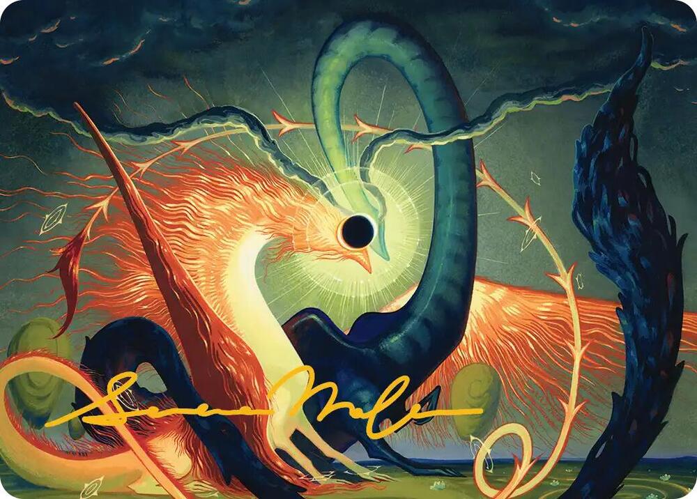 Celestial Reunion Art Card (42/54) (Gold-Stamped Signature) [Art Series: Lorwyn Eclipsed] 42