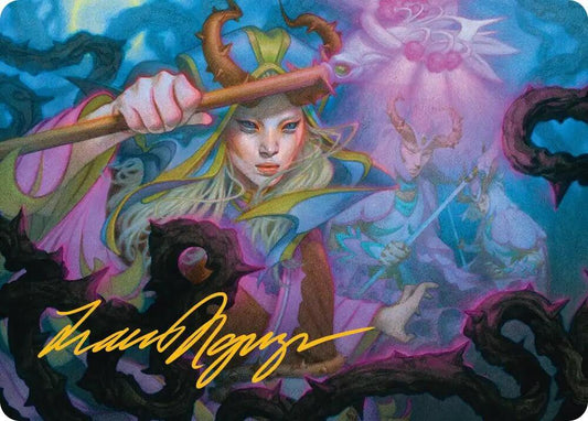Stoic Grove-Guide Art Card (Gold-Stamped Signature) [Art Series: Lorwyn Eclipsed] 25
