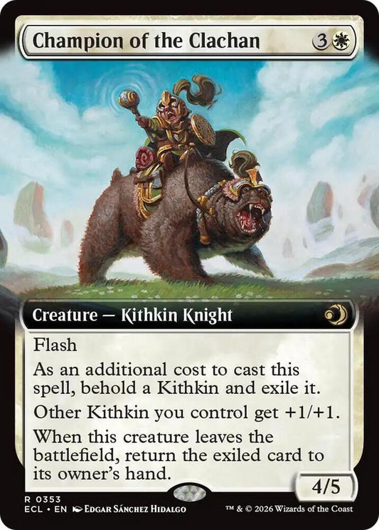 Champion of the Clachan (Extended Art) [Lorwyn Eclipsed] 353