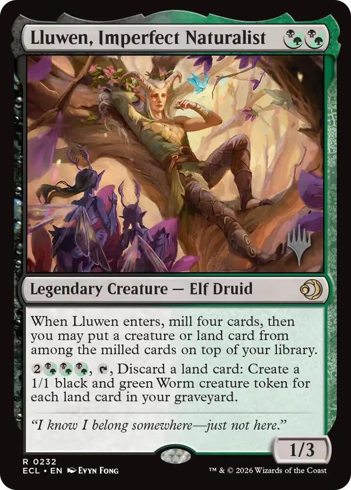 Lluwen, Imperfect Naturalist [Promo Pack: Lorwyn Eclipsed] 232