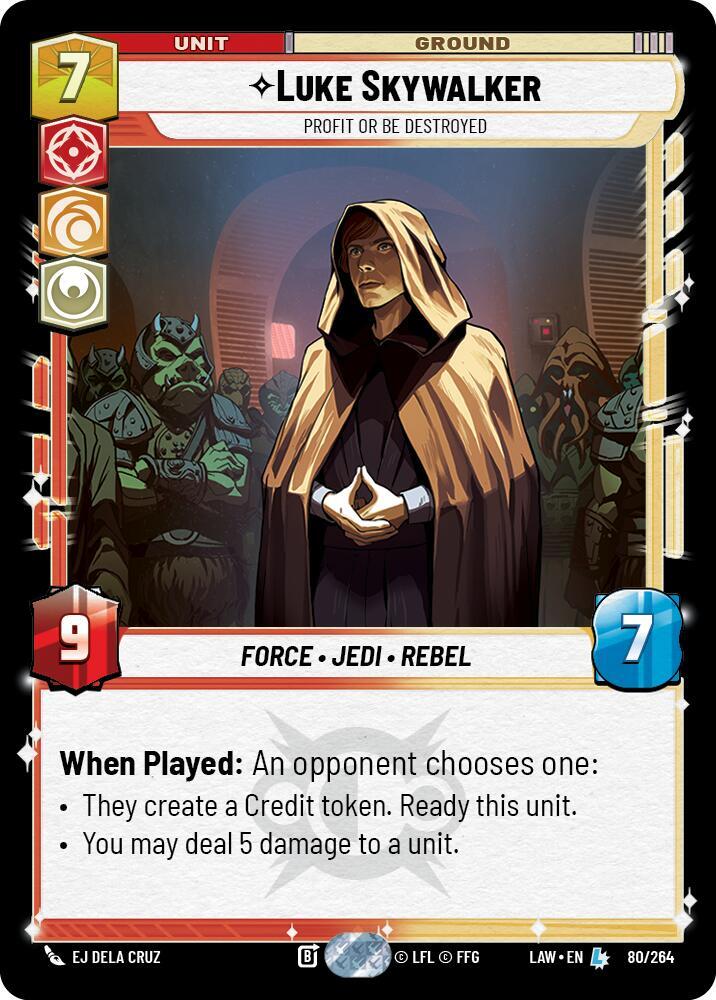 Luke Skywalker - Profit or Be Destroyed [A Lawless Time] 80/264