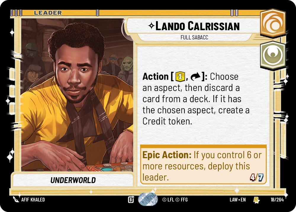 Lando Calrissian - Full Sabacc [A Lawless Time] 18/264