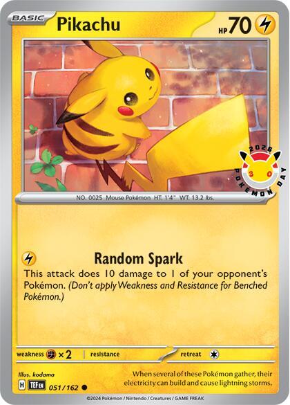 Pikachu (Pokemon Day 2026) [Miscellaneous Cards & Products] 051/162