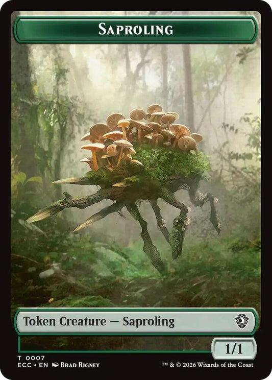 Saproling // The Monarch Double-Sided Token [Commander: Lorwyn Eclipsed] 7 // 12