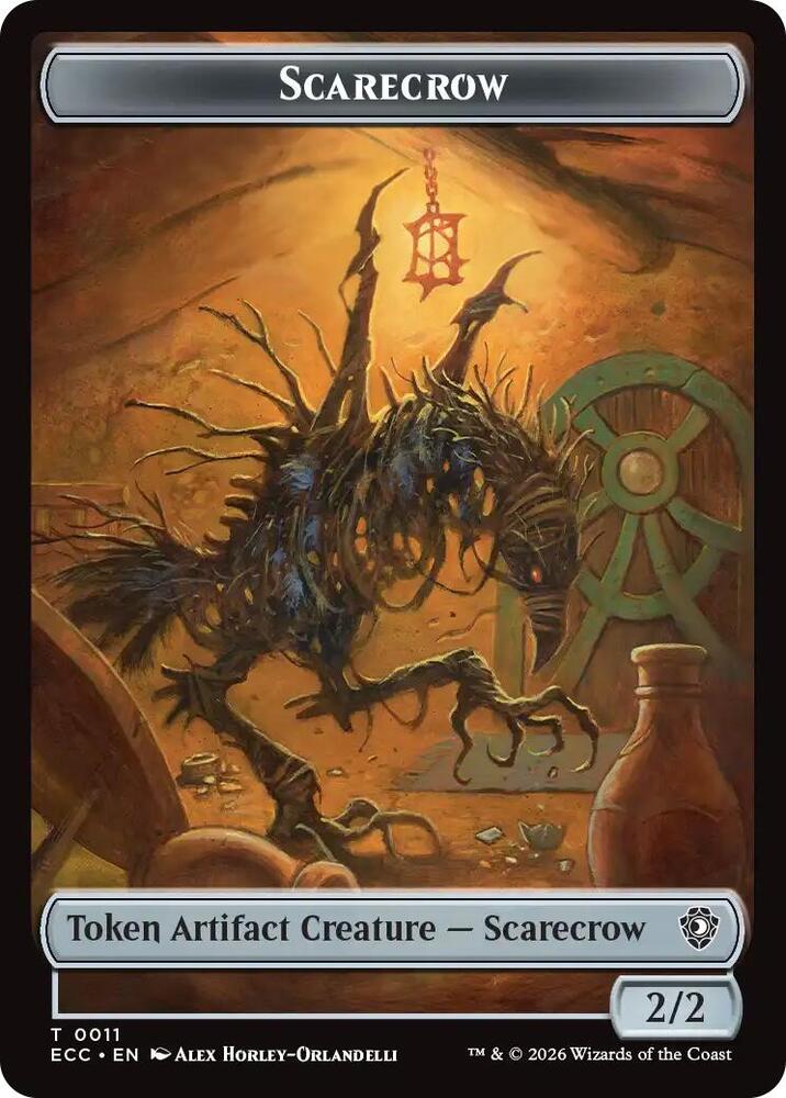 Scarecrow // Treasure Double-Sided Token [Commander: Lorwyn Eclipsed] 11 // 10