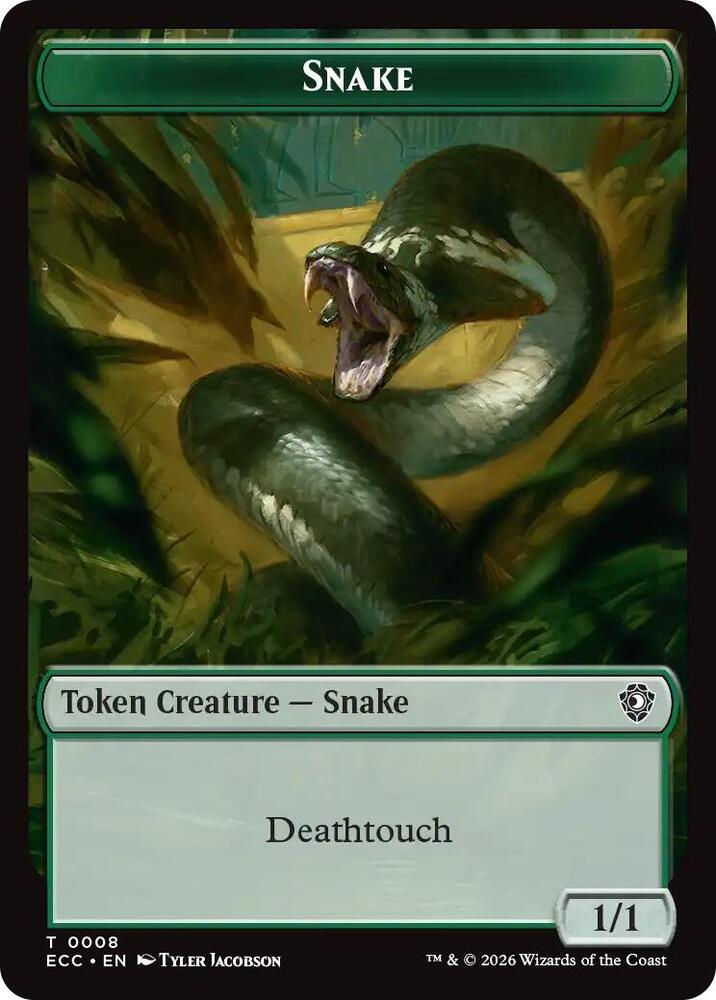 Snake // Scarecrow Double-Sided Token [Commander: Lorwyn Eclipsed] 8 // 11