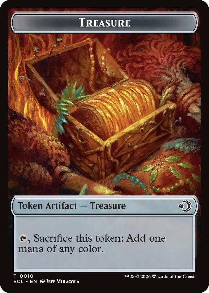 Treasure // Copy Double-Sided Token [Commander: Lorwyn Eclipsed] 10 // 1