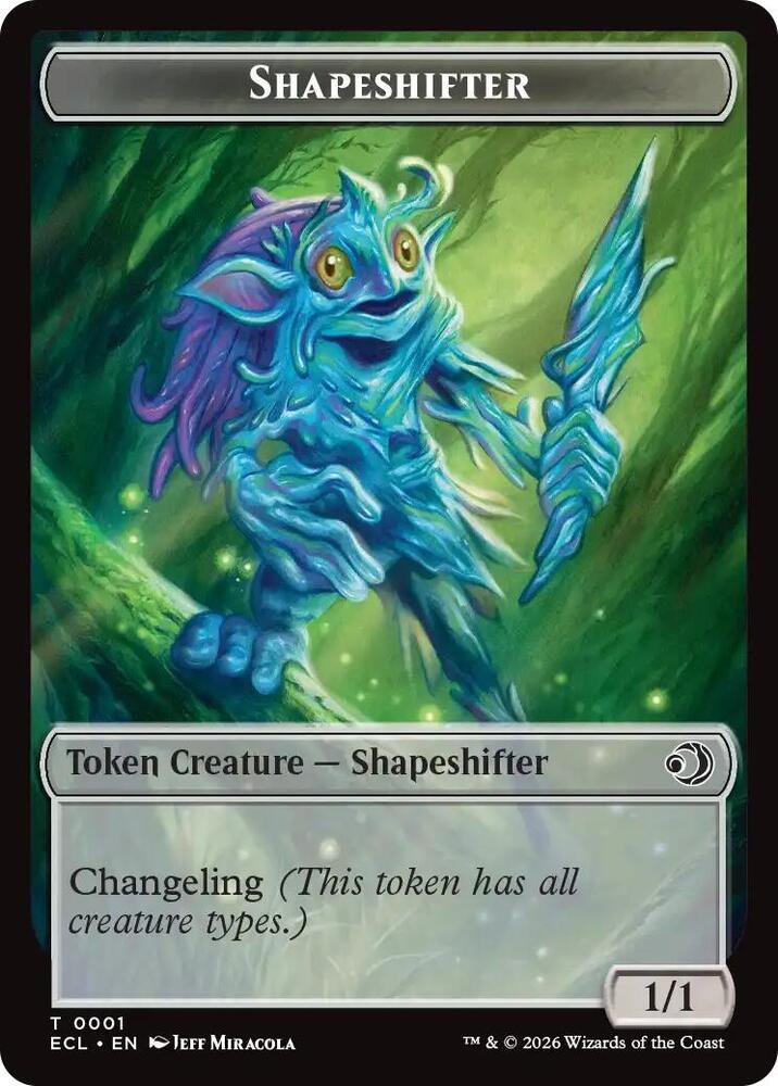 Shapeshifter // Merfolk Double-Sided Token [Lorwyn Eclipsed] 1 // 8