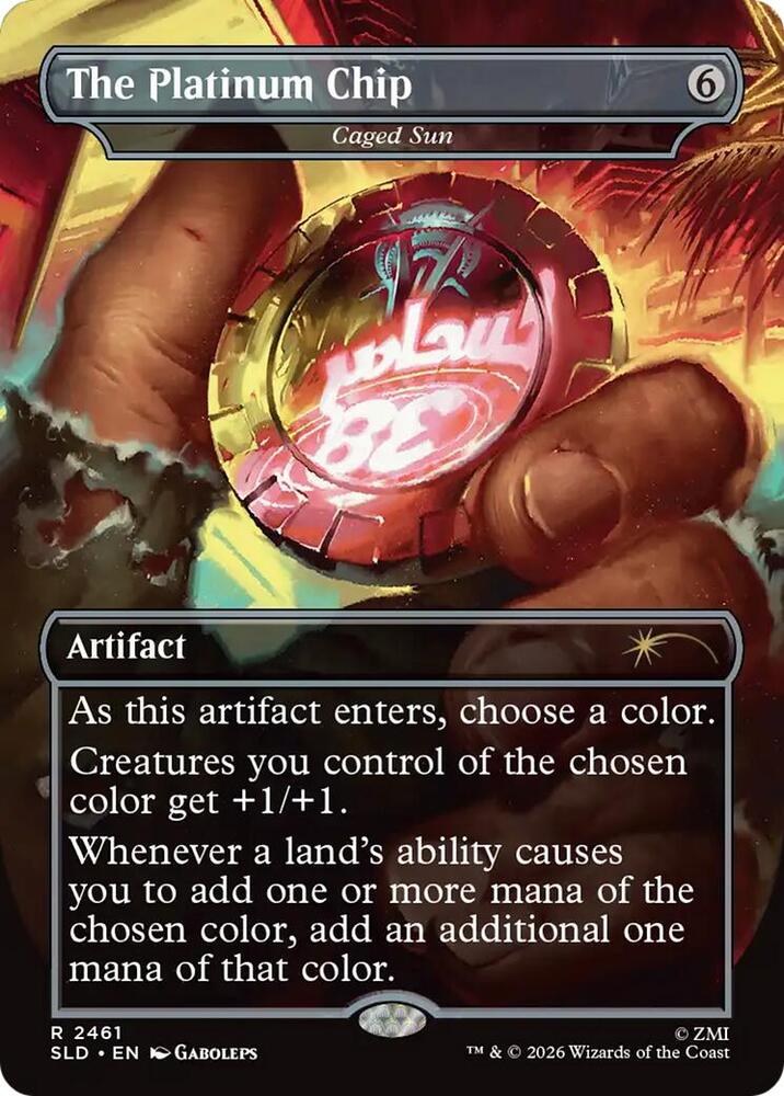 The Platinum Chip - Caged Sun [Secret Lair Drop Series] 2461
