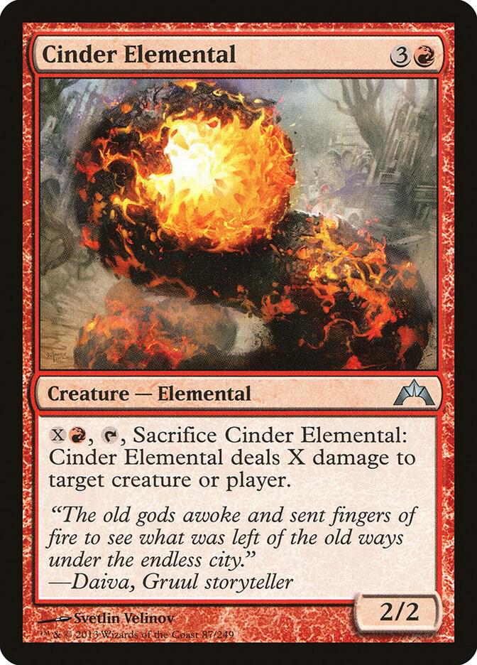 Cinder Elemental [Gatecrash] 87