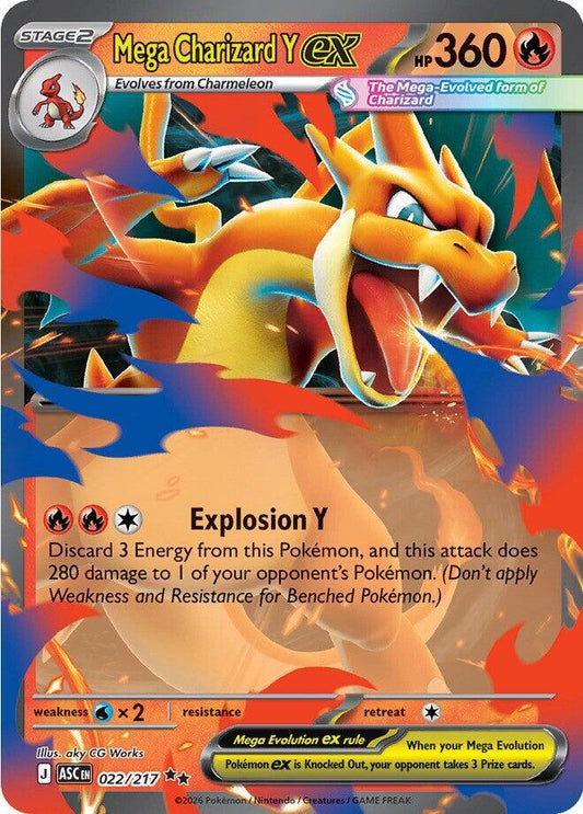 Mega Charizard Y ex - 022/217 [ME: Ascended Heroes] 022/217