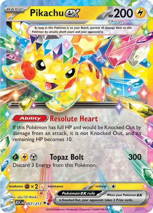 Pikachu ex - 057/217 [ME: Ascended Heroes] 057/217