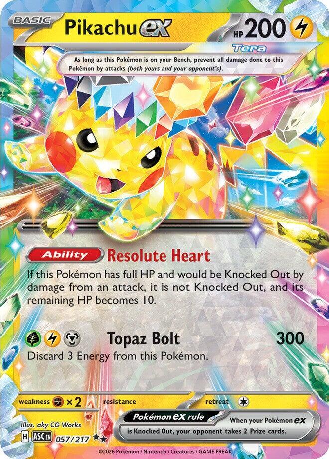 Pikachu ex - 057/217 [ME: Ascended Heroes] 057/217