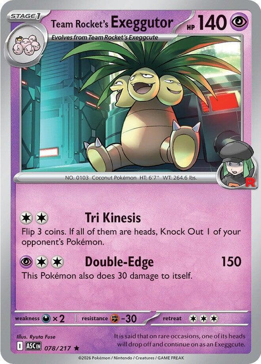 Team Rocket's Exeggutor [ME: Ascended Heroes] 078/217