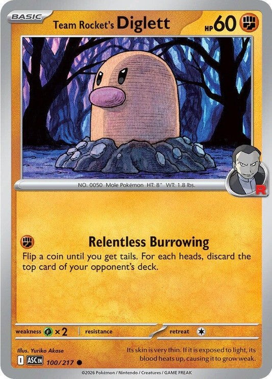 Team Rocket's Diglett [ME: Ascended Heroes] 100/217
