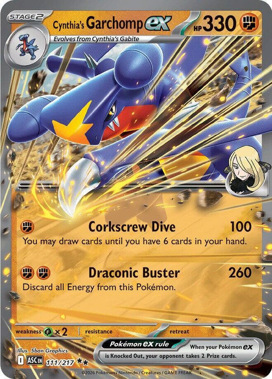 Cynthia's Garchomp ex [ME: Ascended Heroes] 111/217