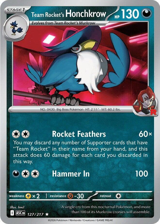 Team Rocket's Honchkrow [ME: Ascended Heroes] 127/217