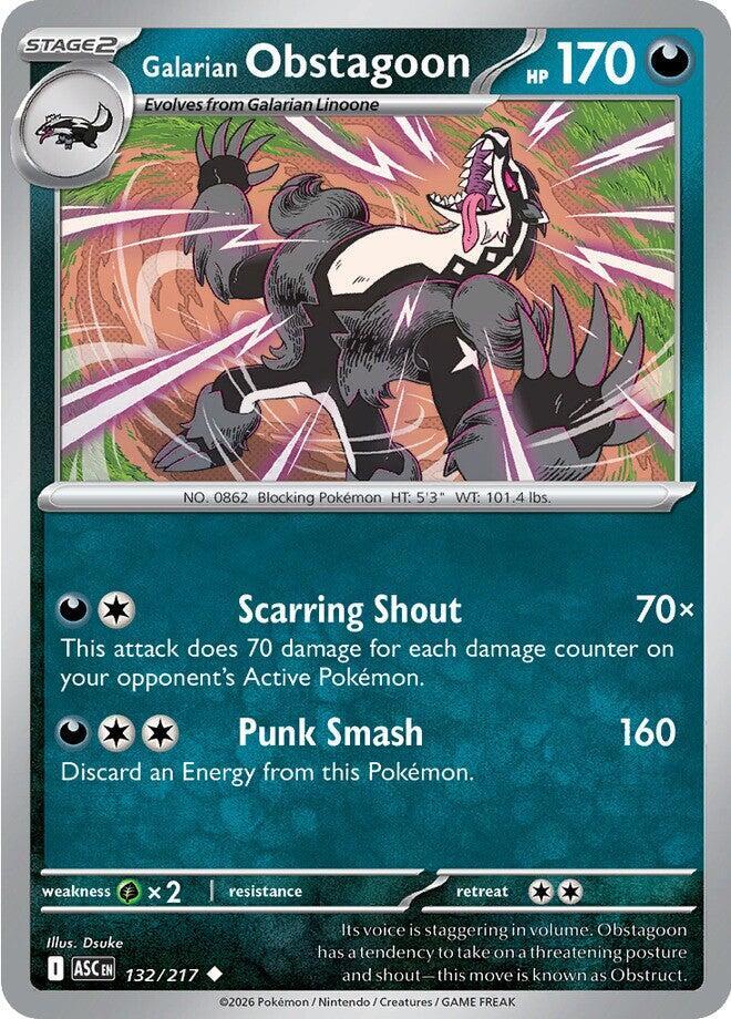 Galarian Obstagoon - 132/217 [ME: Ascended Heroes] 132/217