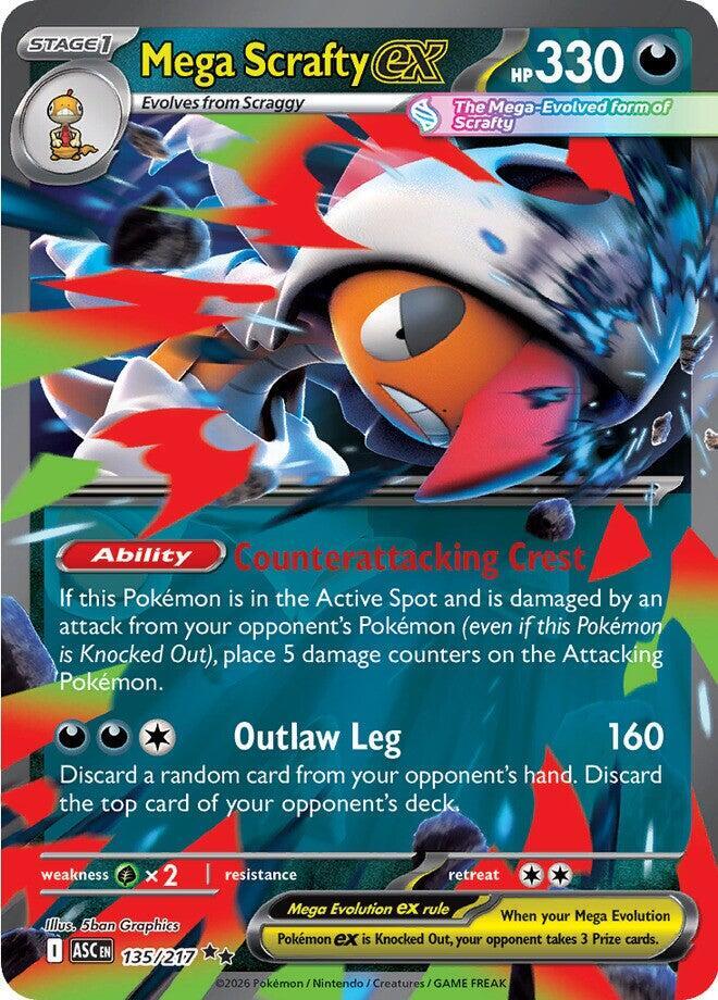Mega Scrafty ex - 135/217 [ME: Ascended Heroes] 135/217