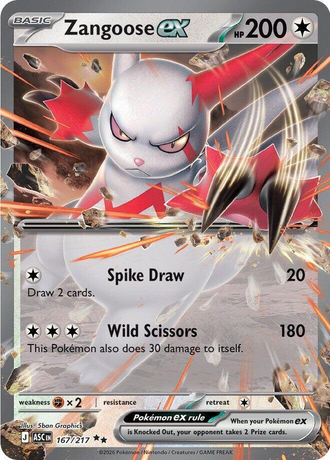 Zangoose ex [ME: Ascended Heroes] 167/217