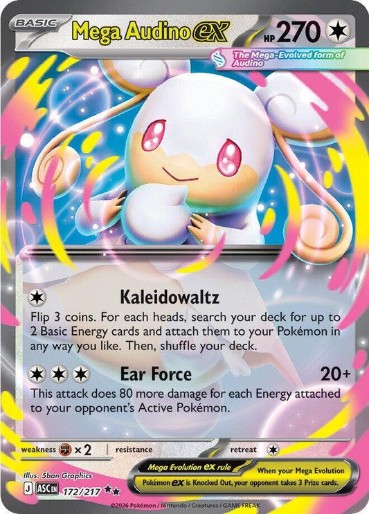 Mega Audino ex - 172/217 [ME: Ascended Heroes] 172/217