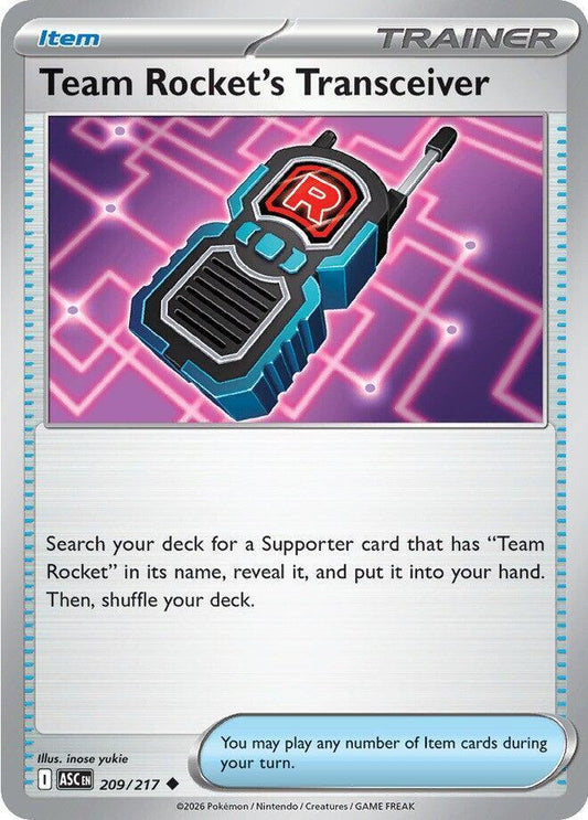 Team Rocket's Transceiver - 209/217 [ME: Ascended Heroes] 209/217