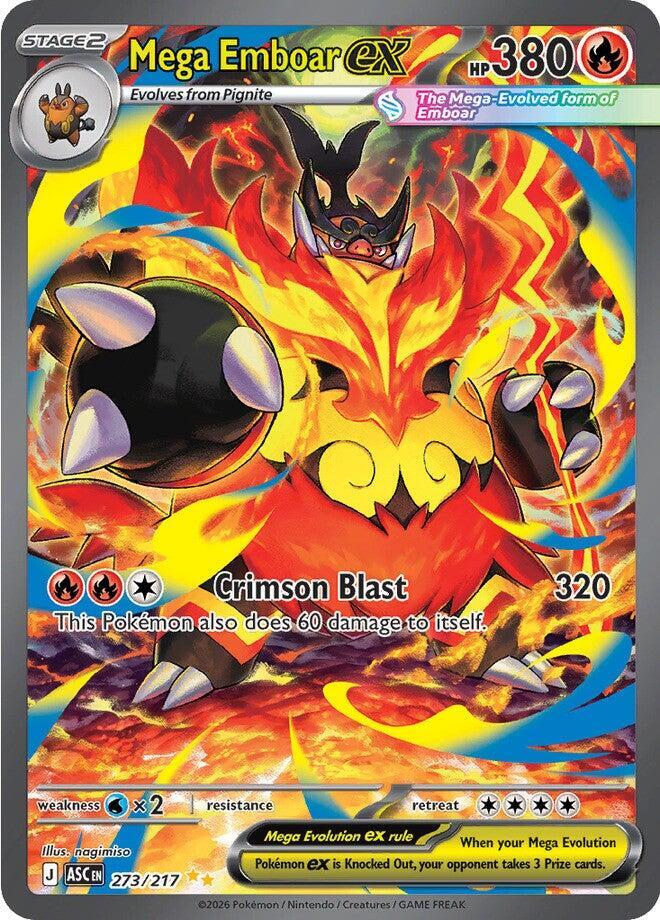 Mega Emboar ex - 273/217 [ME: Ascended Heroes] 273/217