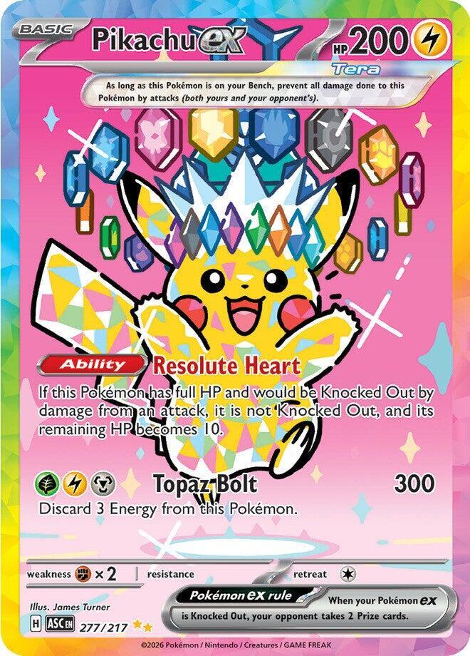 Pikachu ex - 277/217 [ME: Ascended Heroes] 277/217