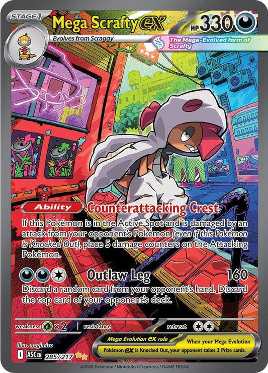 Mega Scrafty ex - 285/217 [ME: Ascended Heroes] 285/217