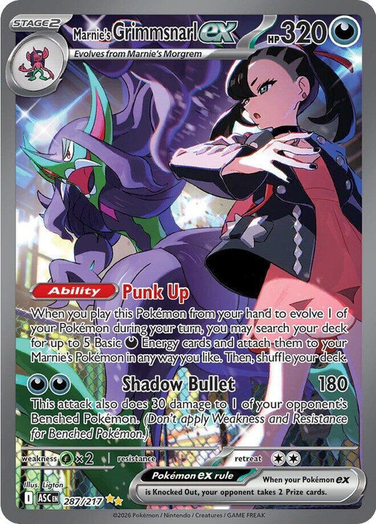 Marnie's Grimmsnarl ex [ME: Ascended Heroes] 287/217