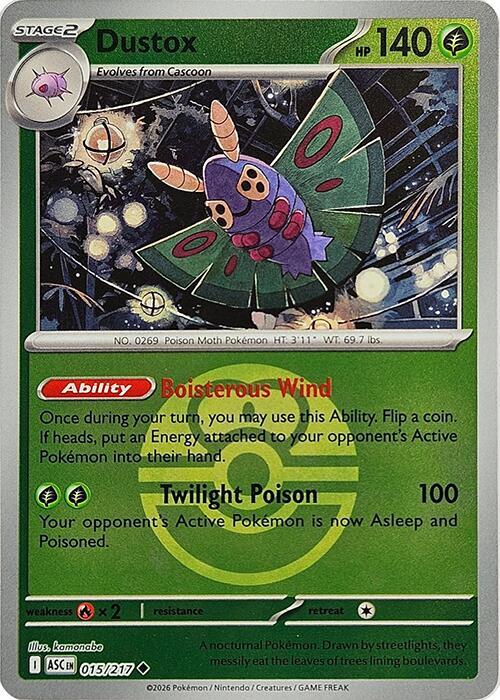 Dustox - 015/217 (Love Ball) [ME: Ascended Heroes] 015/217