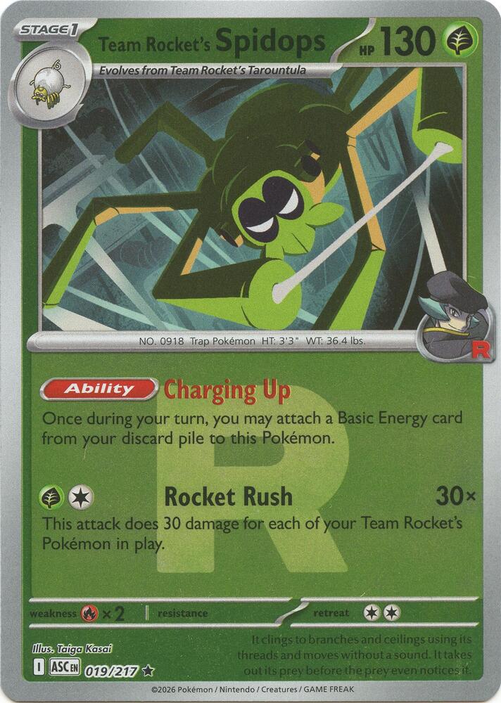 Team Rocket's Spidops (Team Rocket) [ME: Ascended Heroes] 019/217